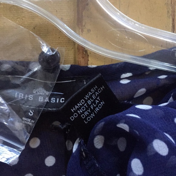 URBAN OUTFITTERS SEMI SHEER TOP POLKA DOT RETRO GIRLY CROP TANK TOP S - Picture 8 of 9